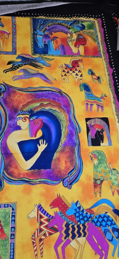 Mythical Horses By Laurel Burch For Clothworks  3 Panels