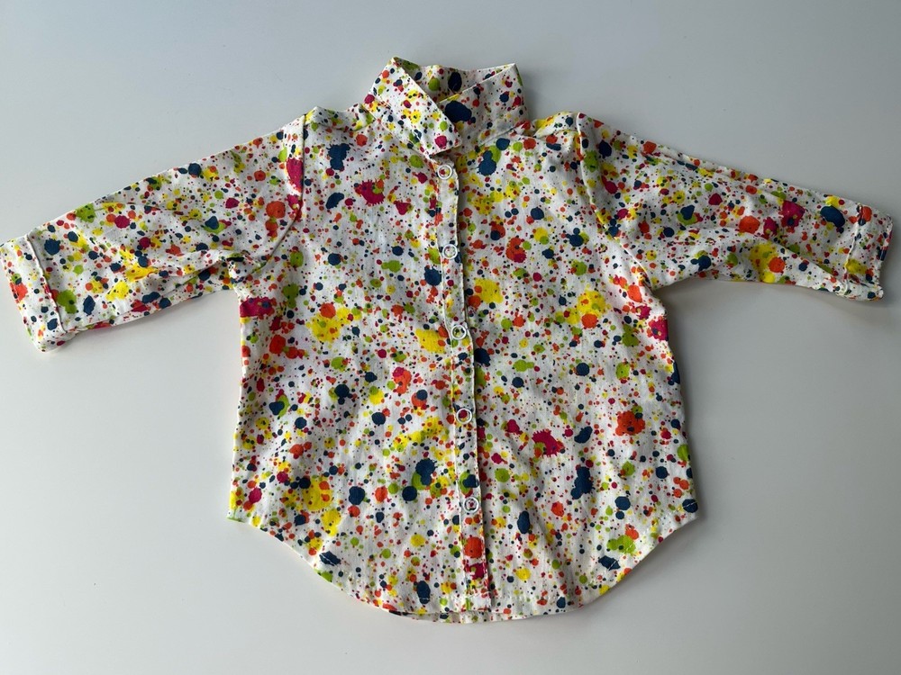 American Girl Budding Artist Overshirt with Paint Splatter Design  