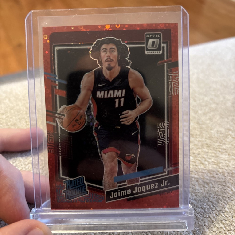 2023-24 Donruss Optic Jaime Jaquez Jr Rookie Red Prizm Fast Break /75