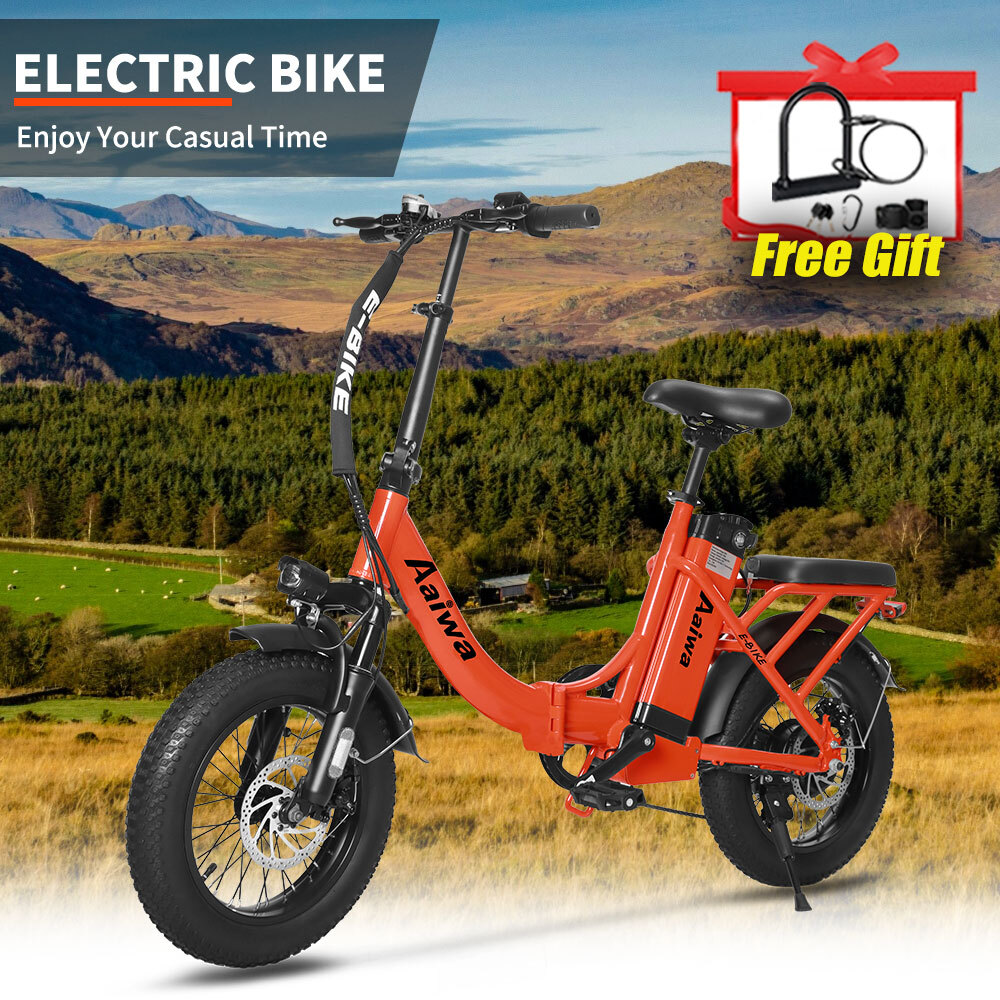 16 Inch 750W Fat Tire Electric Mountain Bike for Adults 36V 13AH Ebike