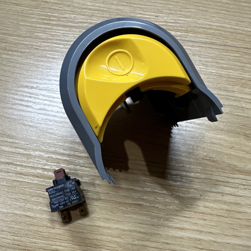 Dyson DC07 Yellow Cyclone Power Switch Housing with Button & Switch