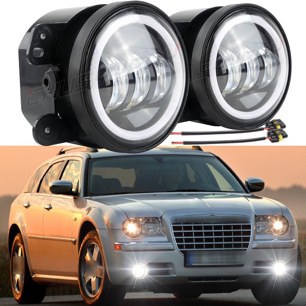 For Chrysler 300 05-11 Factory Replacement Lamps Fog Lights Halogen Clear Lens