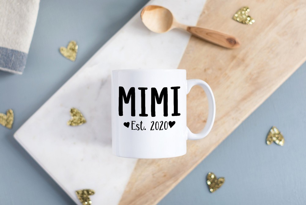 Mimi Est. 2020 Cute Coffee Mug Grandma To Be Mother's Day Gift Pregnancy