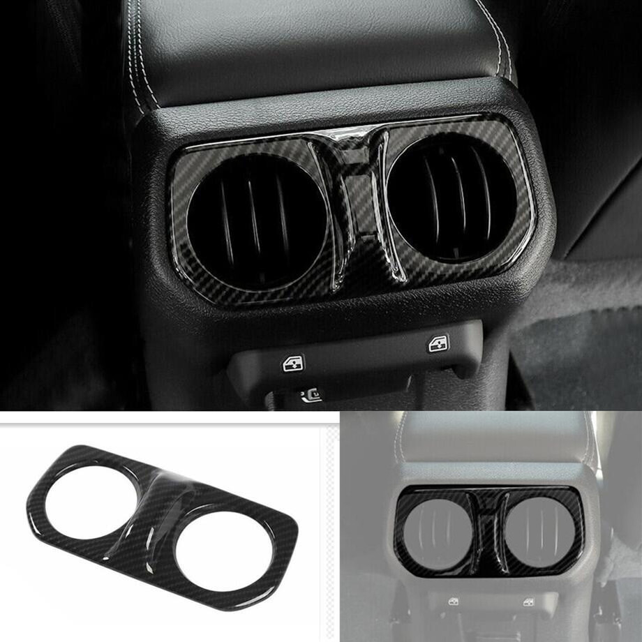 Jeep Wrangler JL 18-23 Carbon Fiber Rear AC Vent Trim Covers