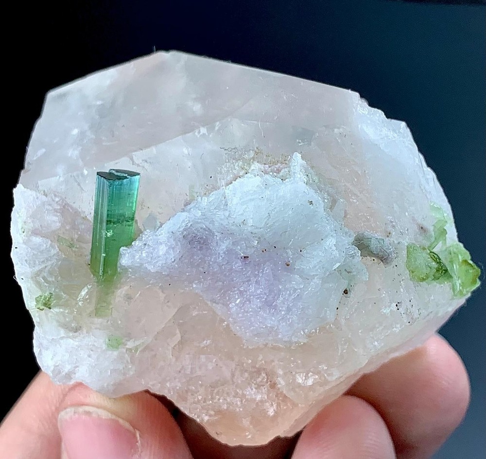 435 Carat Tourmaline Crystal With Morganite Specimen From Afghanistan