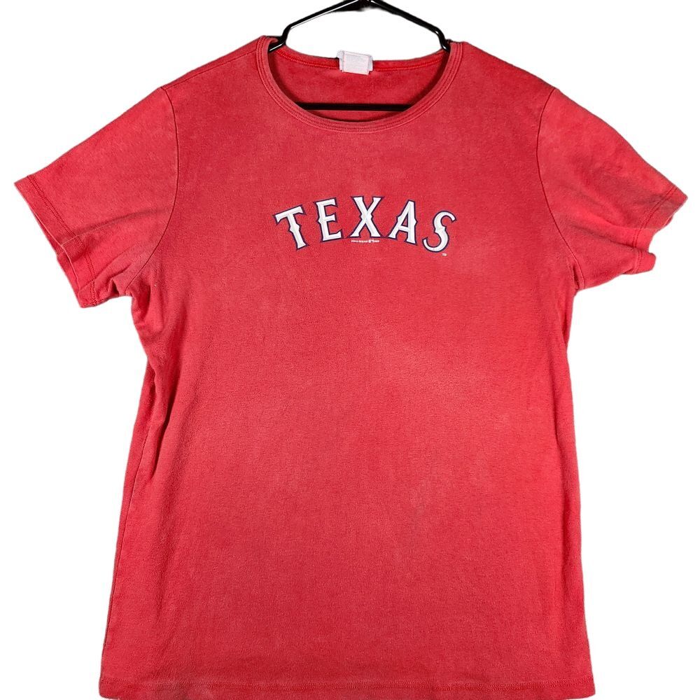 Texas Rangers MLB Baseball Red Cotton T-Shirt Hamilton 32 Sports Fan Apparel L