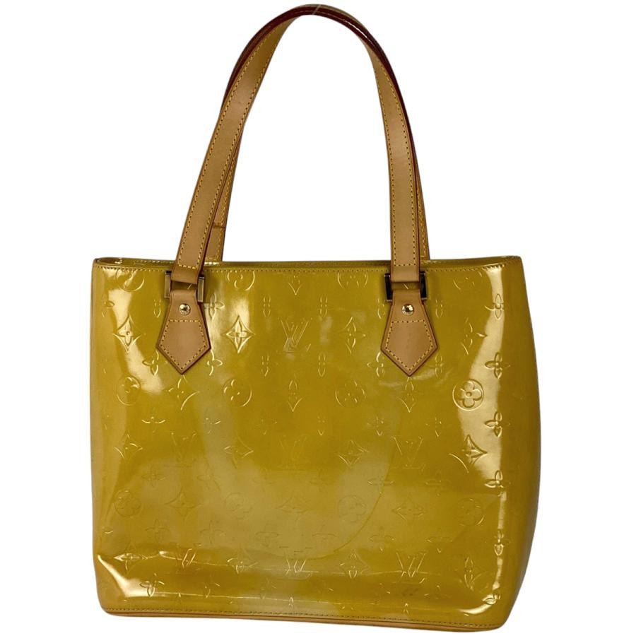 Louis Vuitton Monogram Vernis Beige Patent Tote Handbag M91004 Houston
