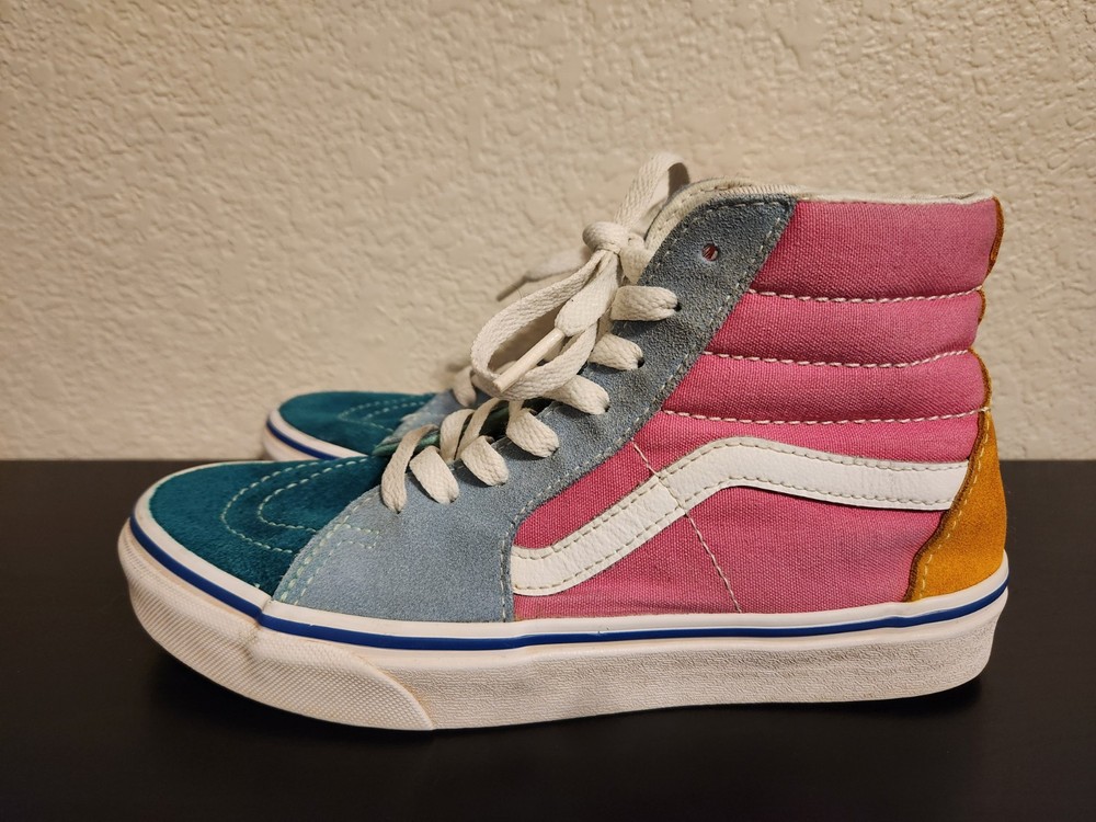Vans OTW SK8 Hi Multi Color Mens 6 Women's 7.5 Canvas Suede Skateboard 500714