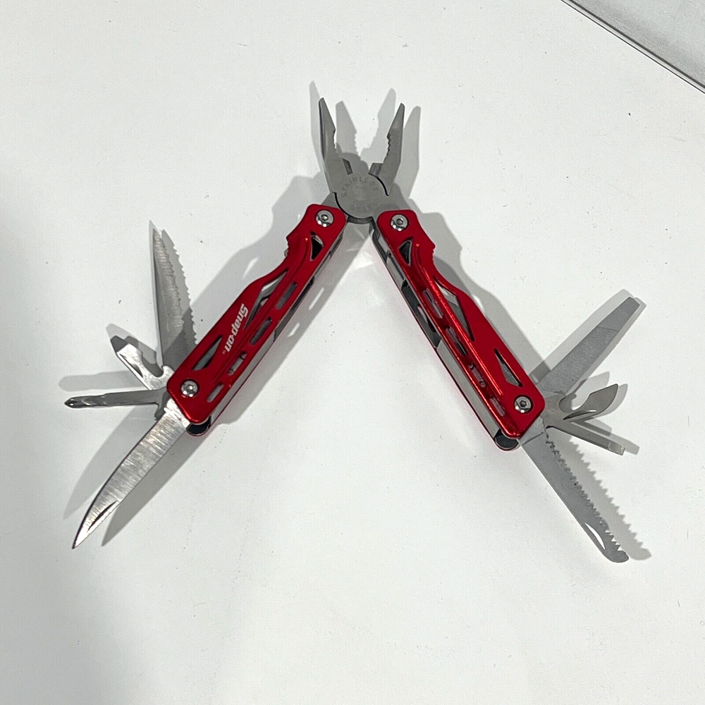 Snap On Multi-Tool, Stainless Steel Pliers, Knives, & Driver 4