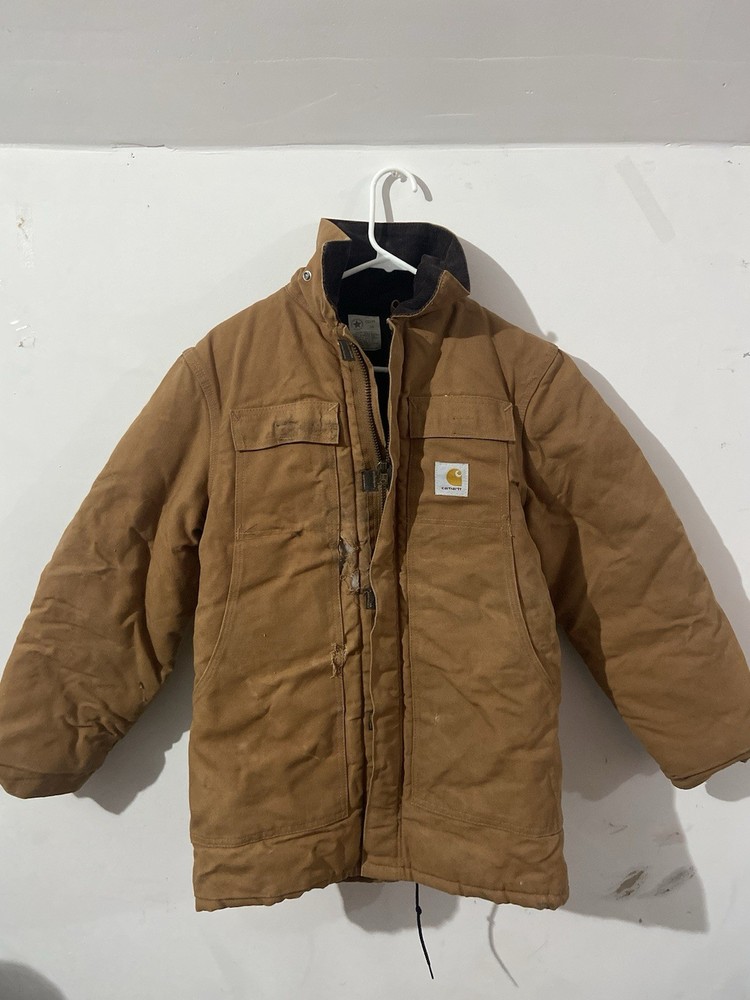 Carhartt Men's Insulated Duck Work Jacket Size XL , Brown, Loose Fit