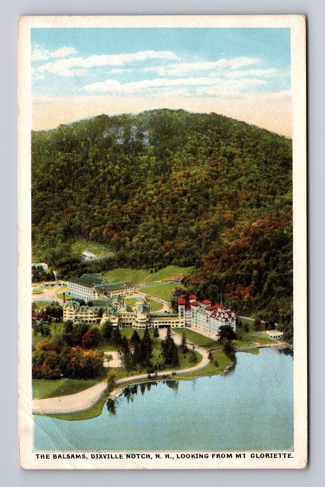 Dixville Notch NH-New Hampshire, Aerial The Balsams, Vintage Postcard