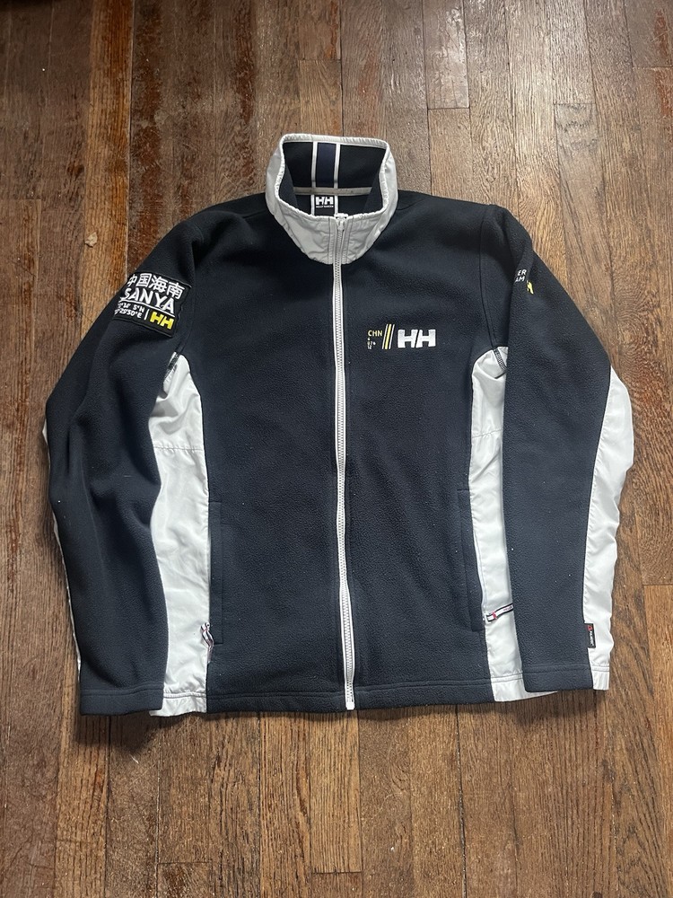 HELLY HANSEN Hydropower PRO SERIES Jacket Mens Medium Full Zip Up Fleece Y2K New
