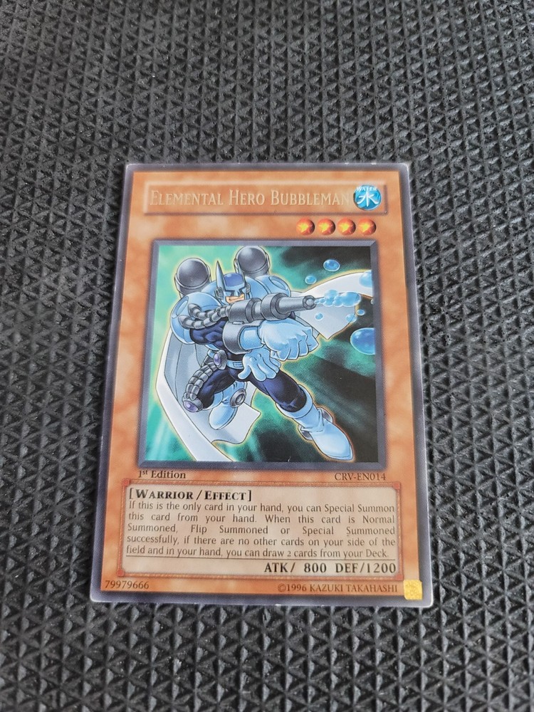 Elemental Hero Bubbleman CRV-EN014 1st Edition Yugioh Card Cybernetic Revolution