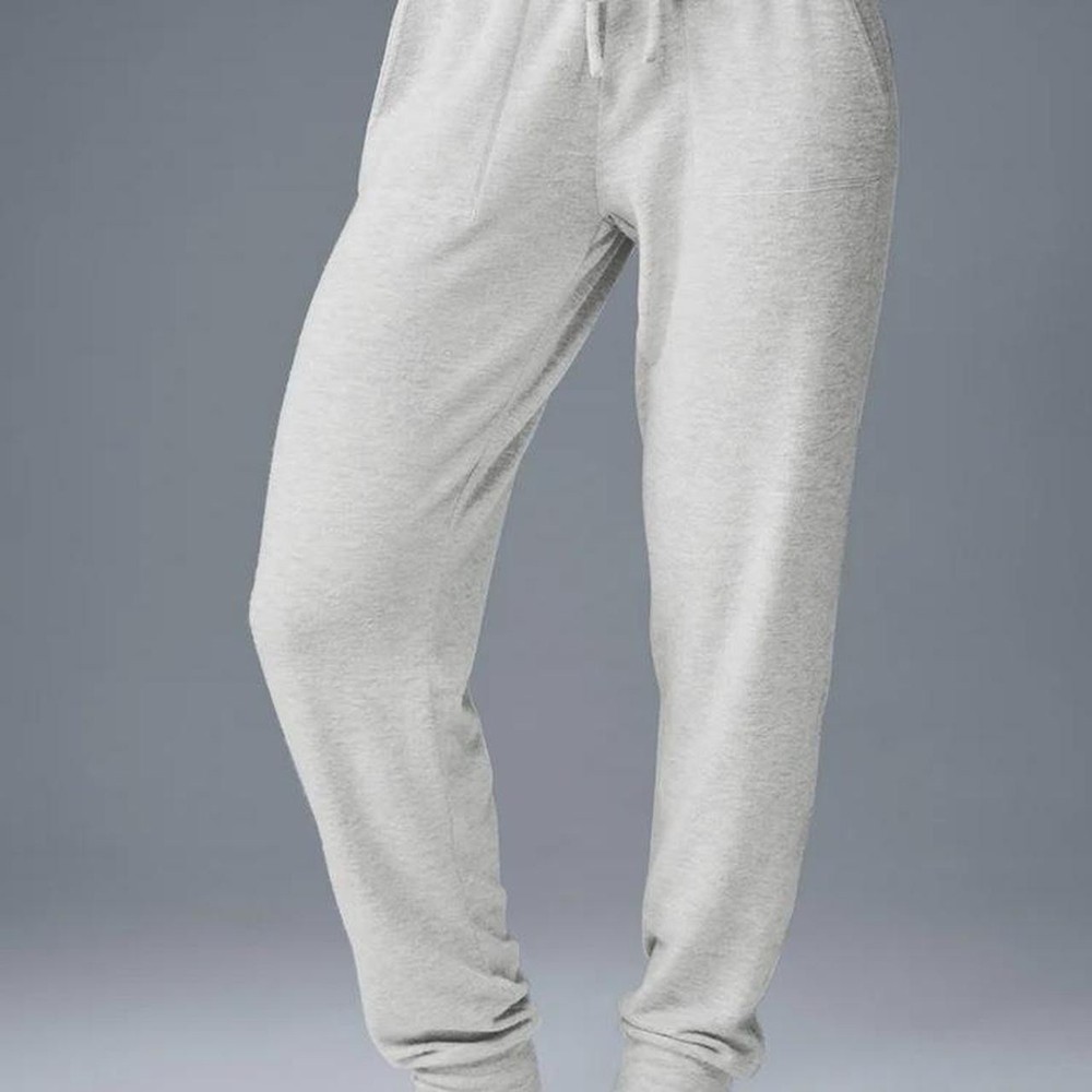Alo Soho Athletic Heather Sweatpants with Drawstring Waist NWT Size XS