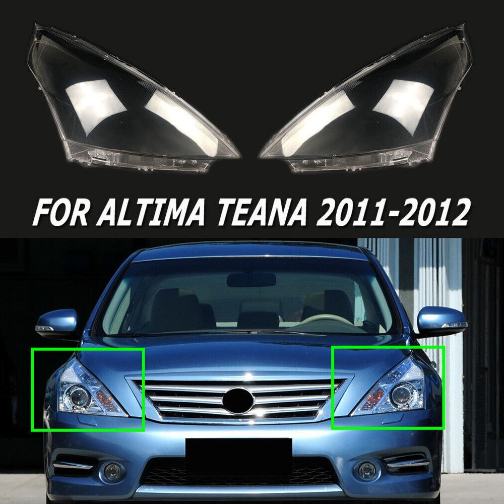 Headlight Lens Headlamp Shell Cover Replacement Clear For Altima Teana 2011-2012