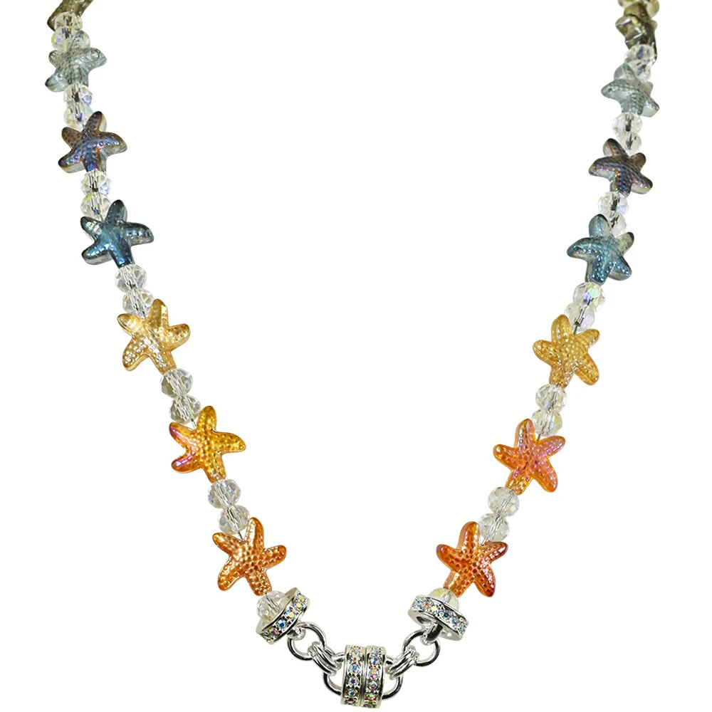 KIRKS FOLLY Magical Starfish Magnetic Interchangeable Necklace  silvertone