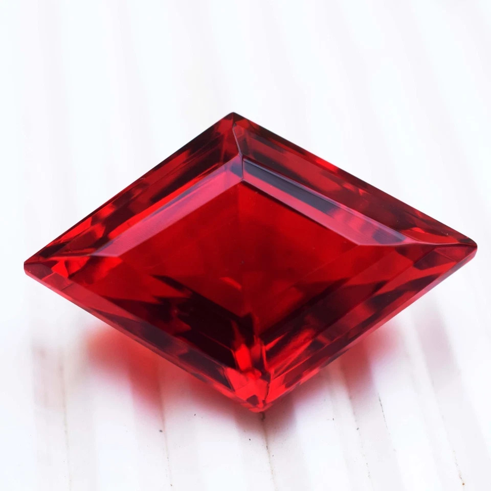 54.54 CT Stunning Blood Red Topaz Fancy Cut Flawless Certified Loose Gemstone