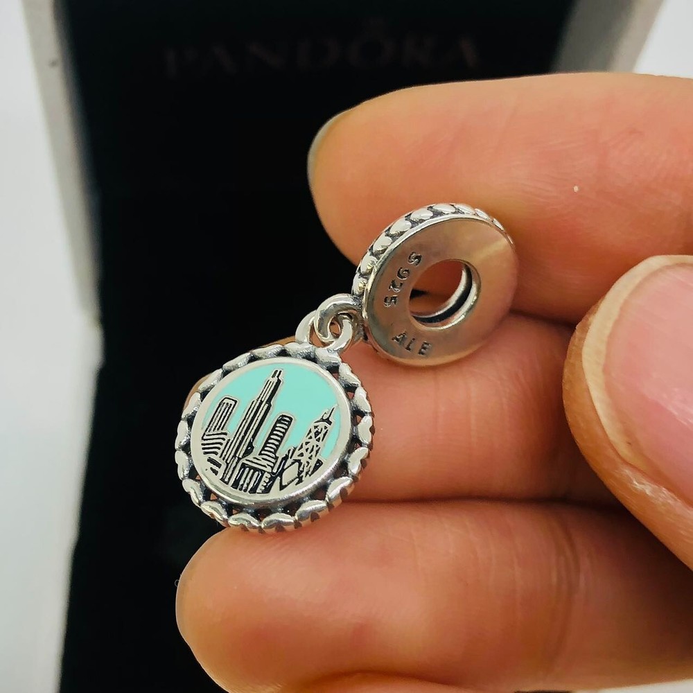 Pandora Chicago City Skyline Charm S925 Silver with box