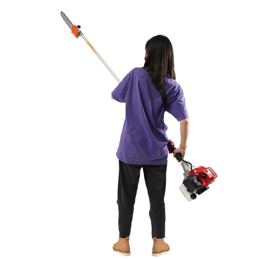 Gasoline-Powered Multi-Function Garden Tool for Grass and Hedge Trimming  