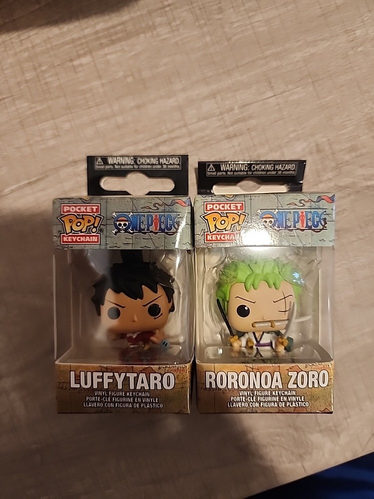 One Piece Funko Pop Keychain – Luffy and Zoro Vinyl Figure