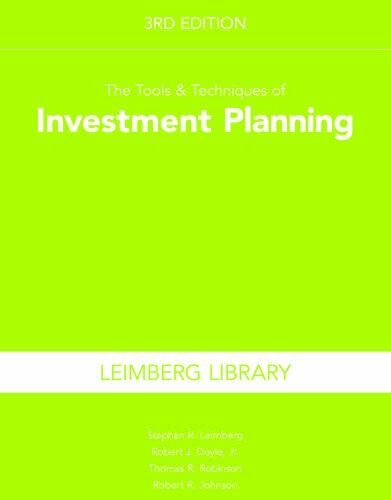The Tools & Techniques of Investment Planning, 3rd Edition, Leimberg, Stephan R.