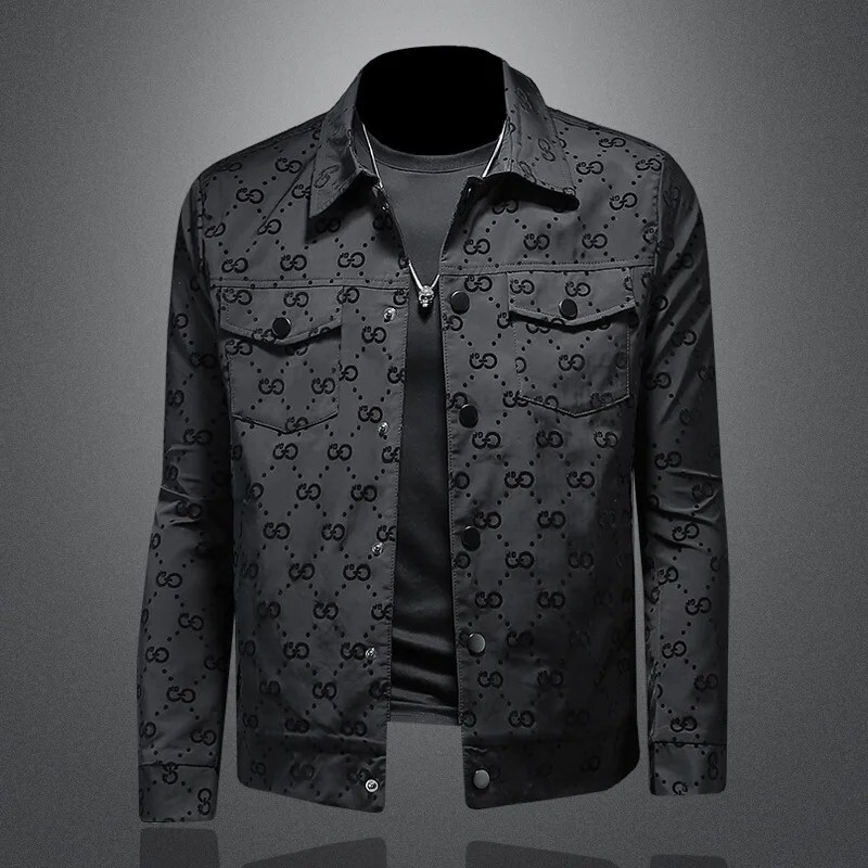 Men's Slim Fit Bomber Jacket – Trendy Streetwear Luxury Coat