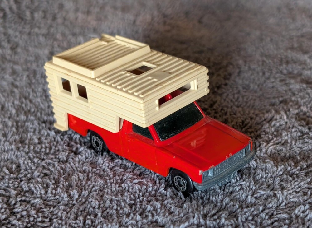 Vintage 1979 Matchbox Superfast Red Ford Pickup Camper No. 38 Lesney Loose Nice