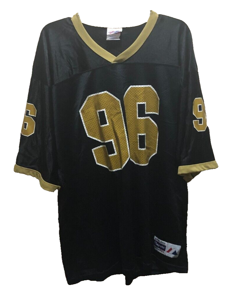 Missouri Tigers #96 Mizzou NCAA Vintage 90s MU Black Big 12 Football Jersey XL