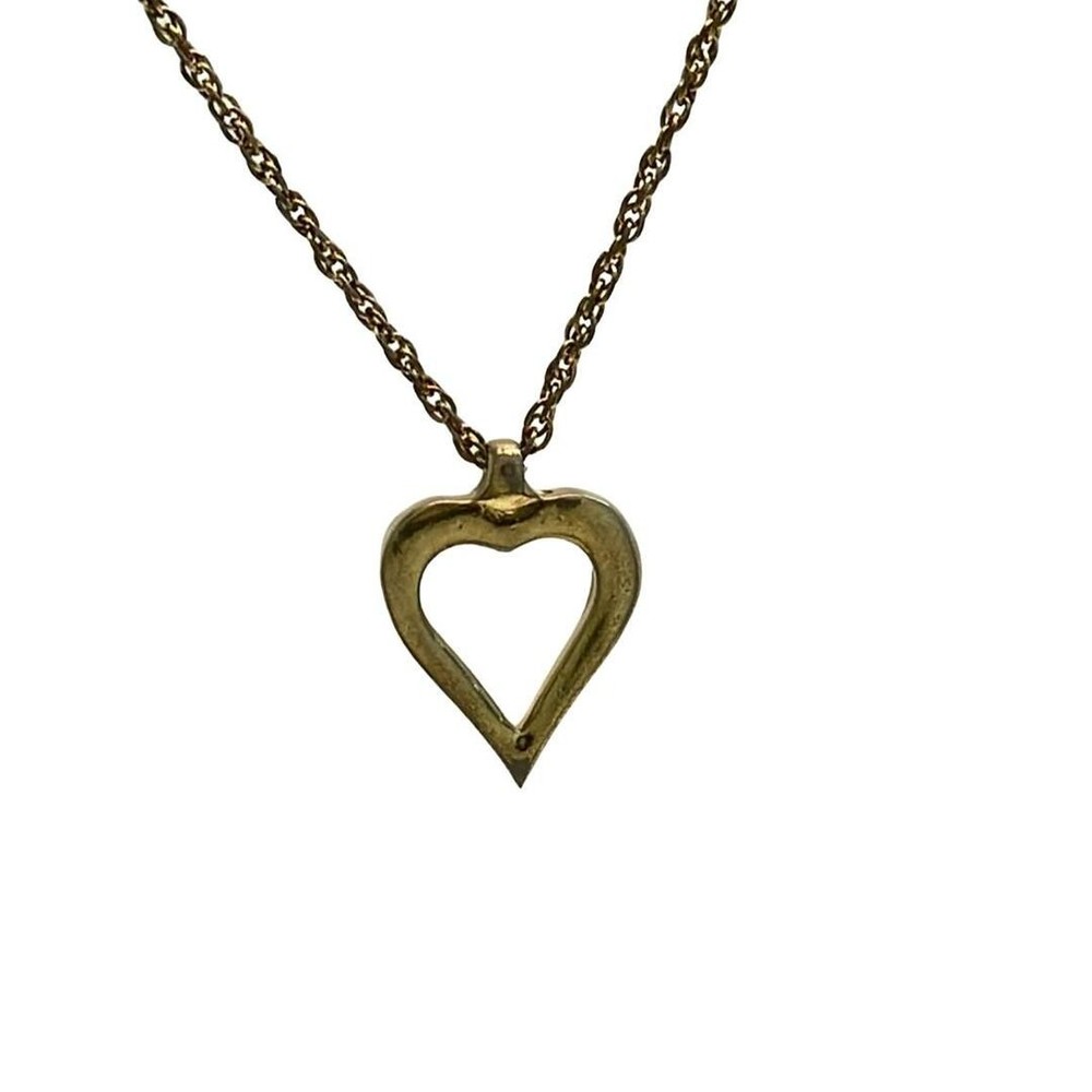 Dior Christian necklace heart motif ladies' Damage details Fine scratches all 8