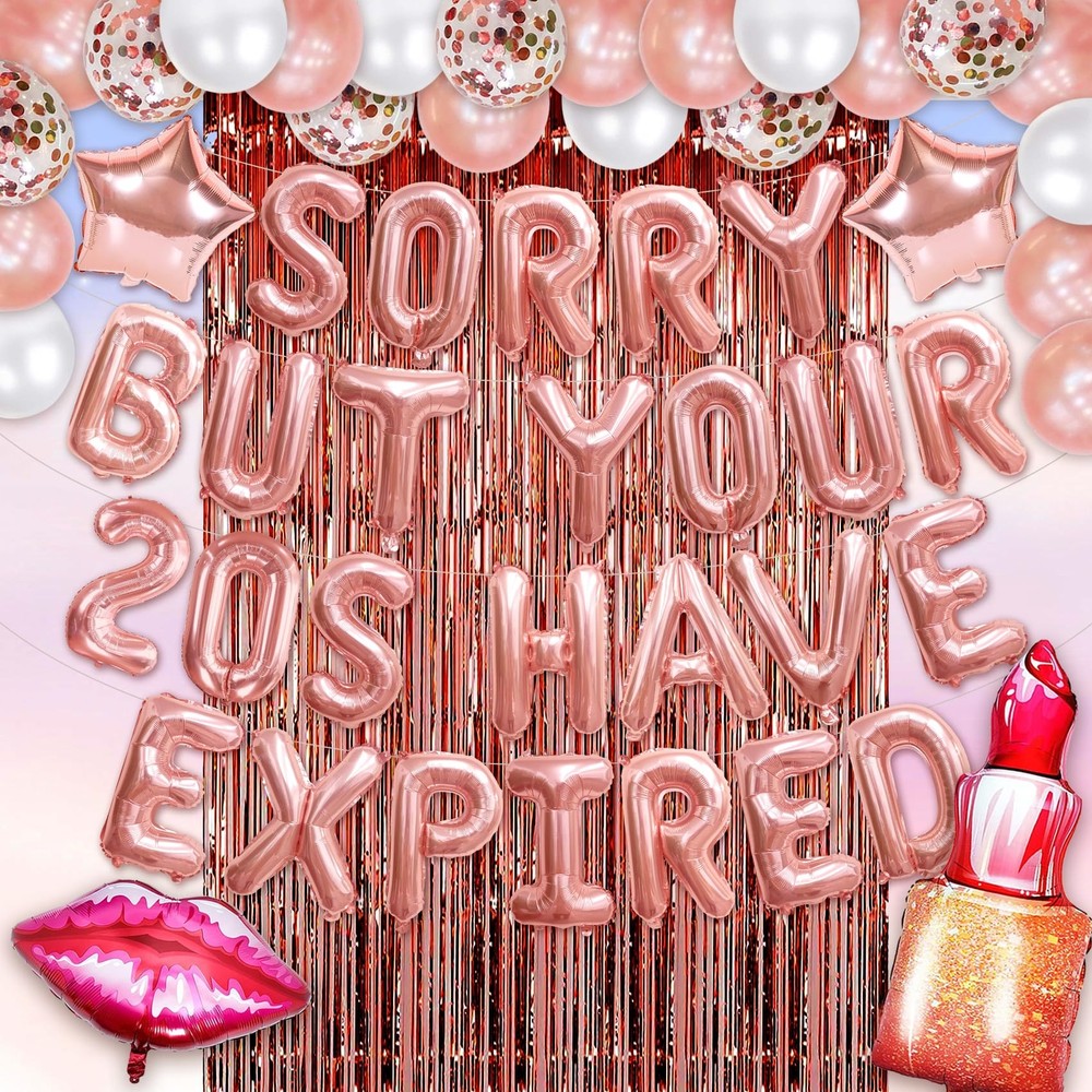 30th Birthday Decorations for Her with Balloon Numbers & Party Supplies