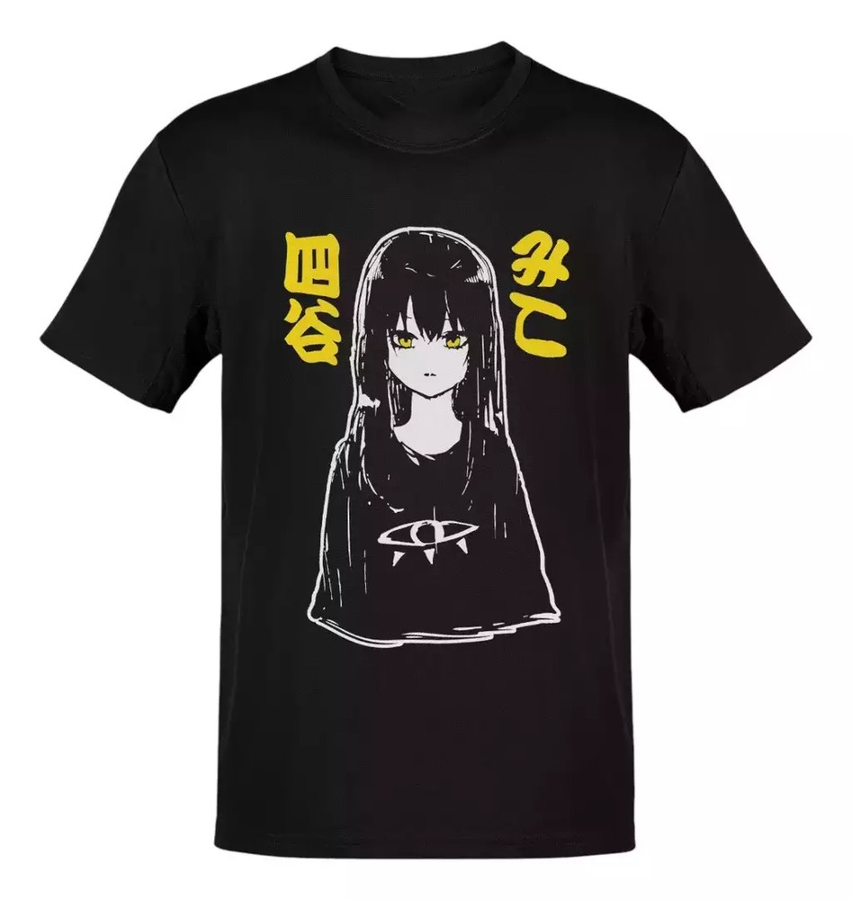 Anime Mieruko-chan Miko Yotsuya White T-Shirt Size S-5XL, Gift For Friends