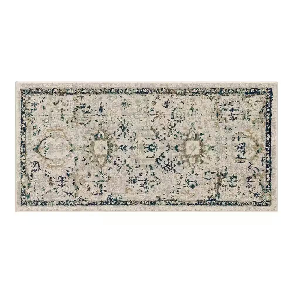Medallion Cream 2 Ft. X 4 Ft. Scatter Indoor Area Rug