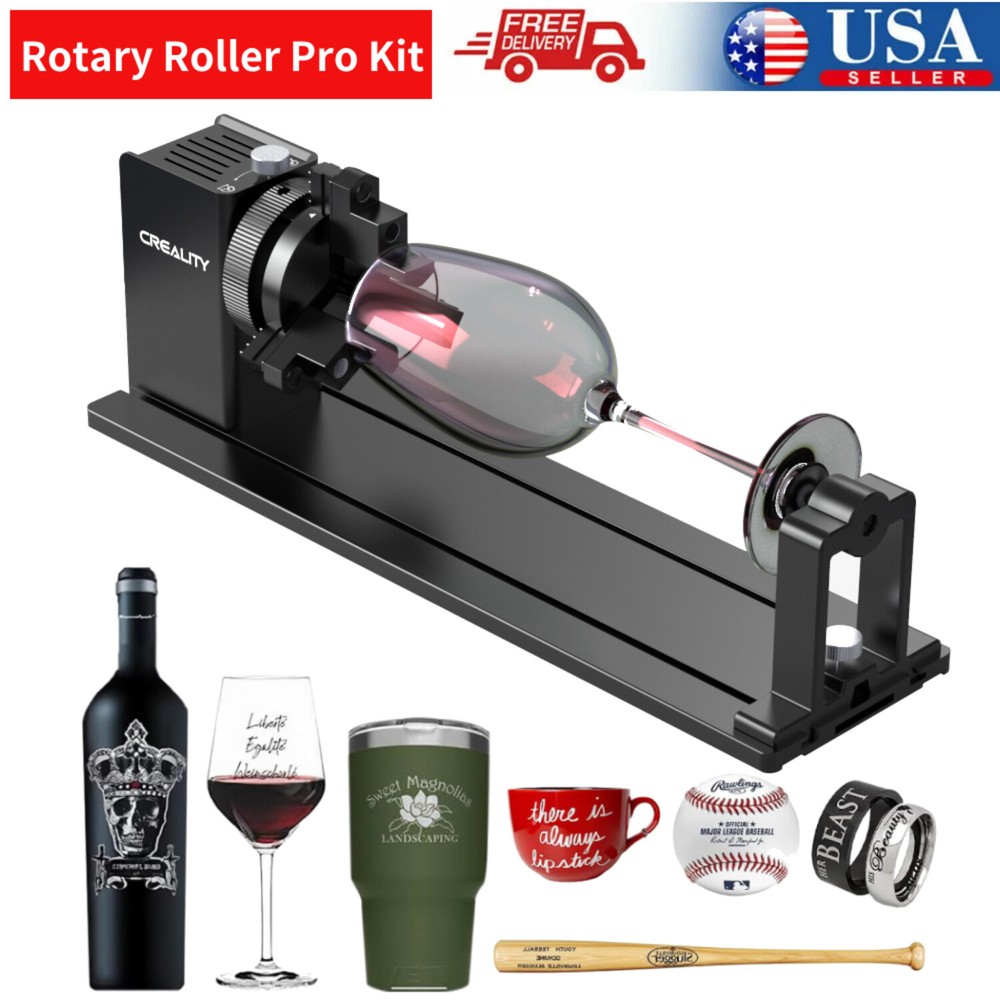 Creality Multi-Functional Laser Rotary Roller Y-axis Jaw Chuck for Engraving