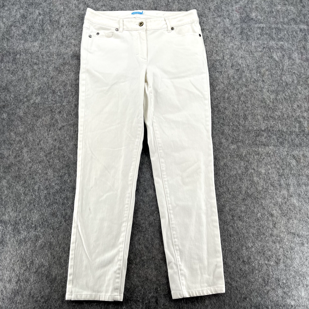 J. McLaughlin Jeans Stretch Denim Womens White Size 4