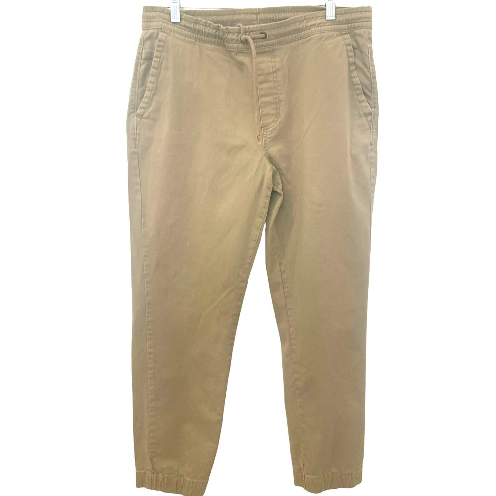 Urban Pipeline M Tan Jogger Pants Elastic Waist High Rise Athleisure Pull On