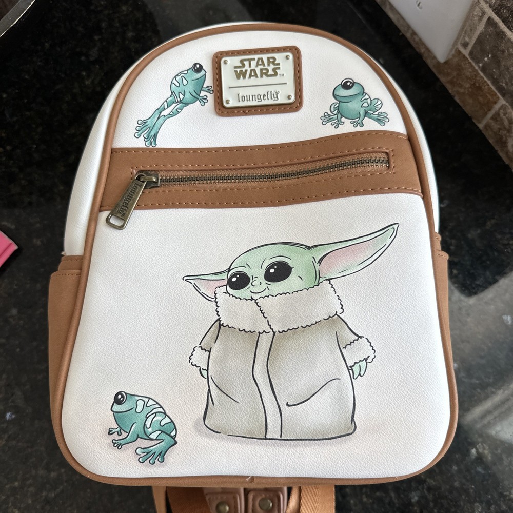 Loungefly Disney Star Wars The Child Grogu Mini Backpack Rare HTF