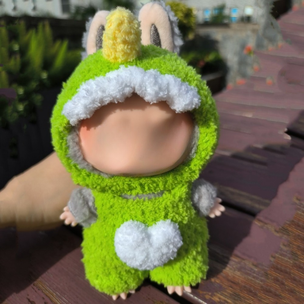 La-Bubu The Monsters Plush Doll Clothes Set - Green Outfit Replacement - No Toys Included