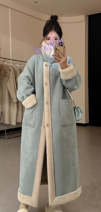 Women's Thick Faux Fur Long Coat Winter Warm Loose Parka Jacket