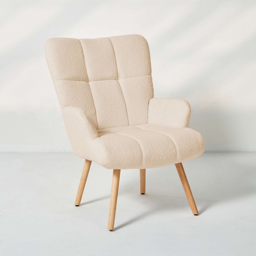 FERPIT Rocking Accent Chair Teddy Upholstered Glider Nursery Accent Chair