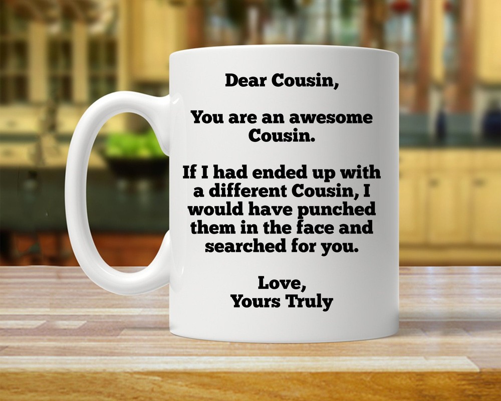Gift For Cousin Personalized Cousin Gift Custom Cousin Mug Funny Gifts For