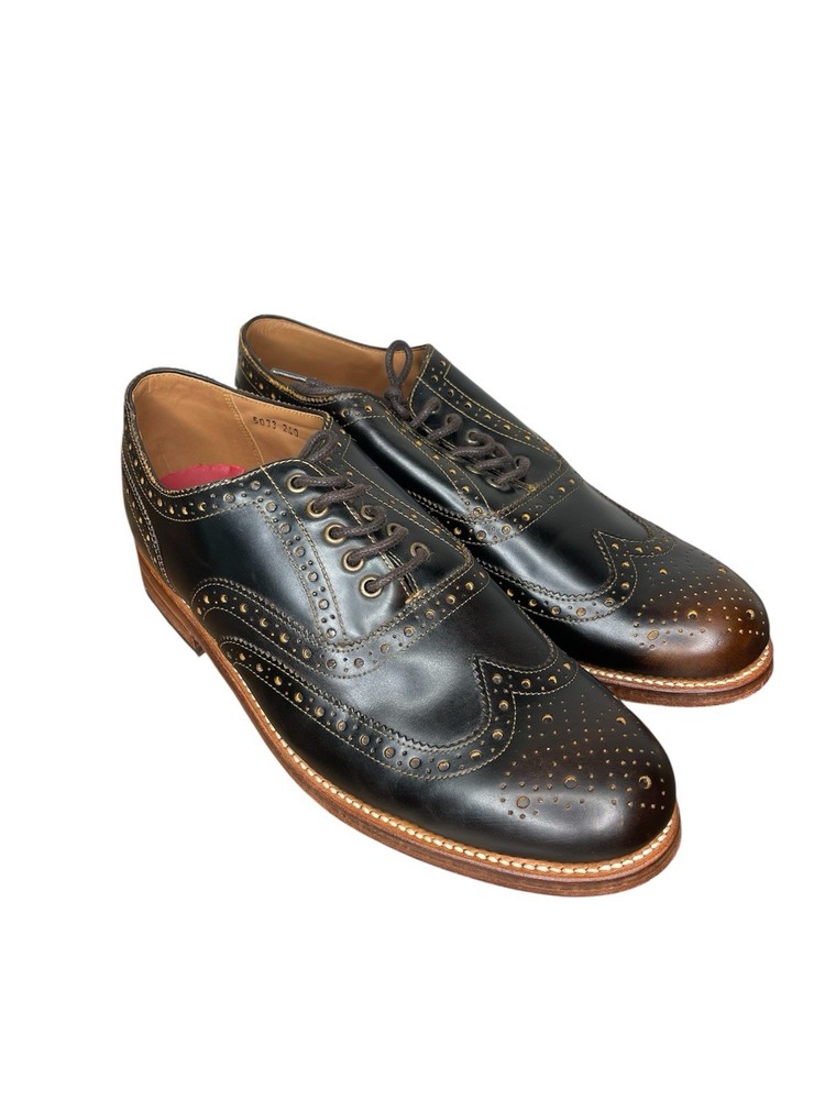 Grenson Stanley 5033 Dark Brown Oxford Brogue Shoes US 9.5– Used
