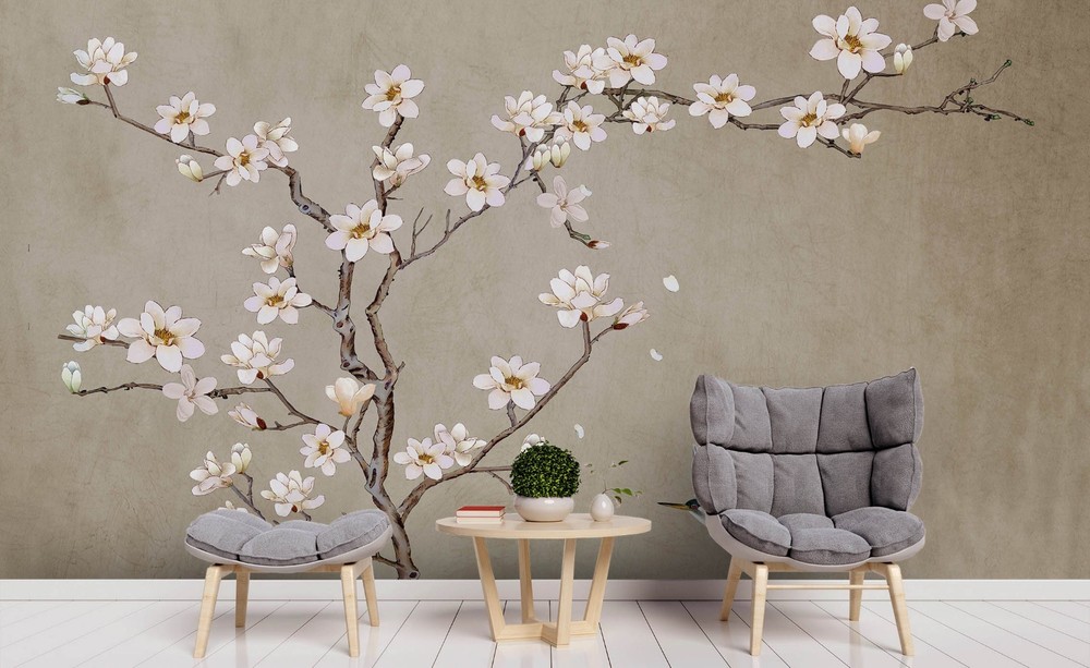 3D Chinese Flower Bird Painting Wall Murals Wallpaper Murals Wall Sticker
