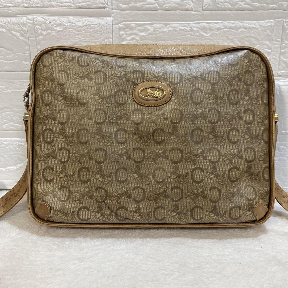 Vintage Celine Leather Shoulder Bag