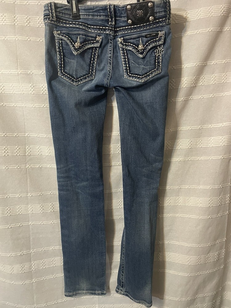 Miss Me Jeans Boot Cut Blue Women Sz :3x34 Great Condition 24.00