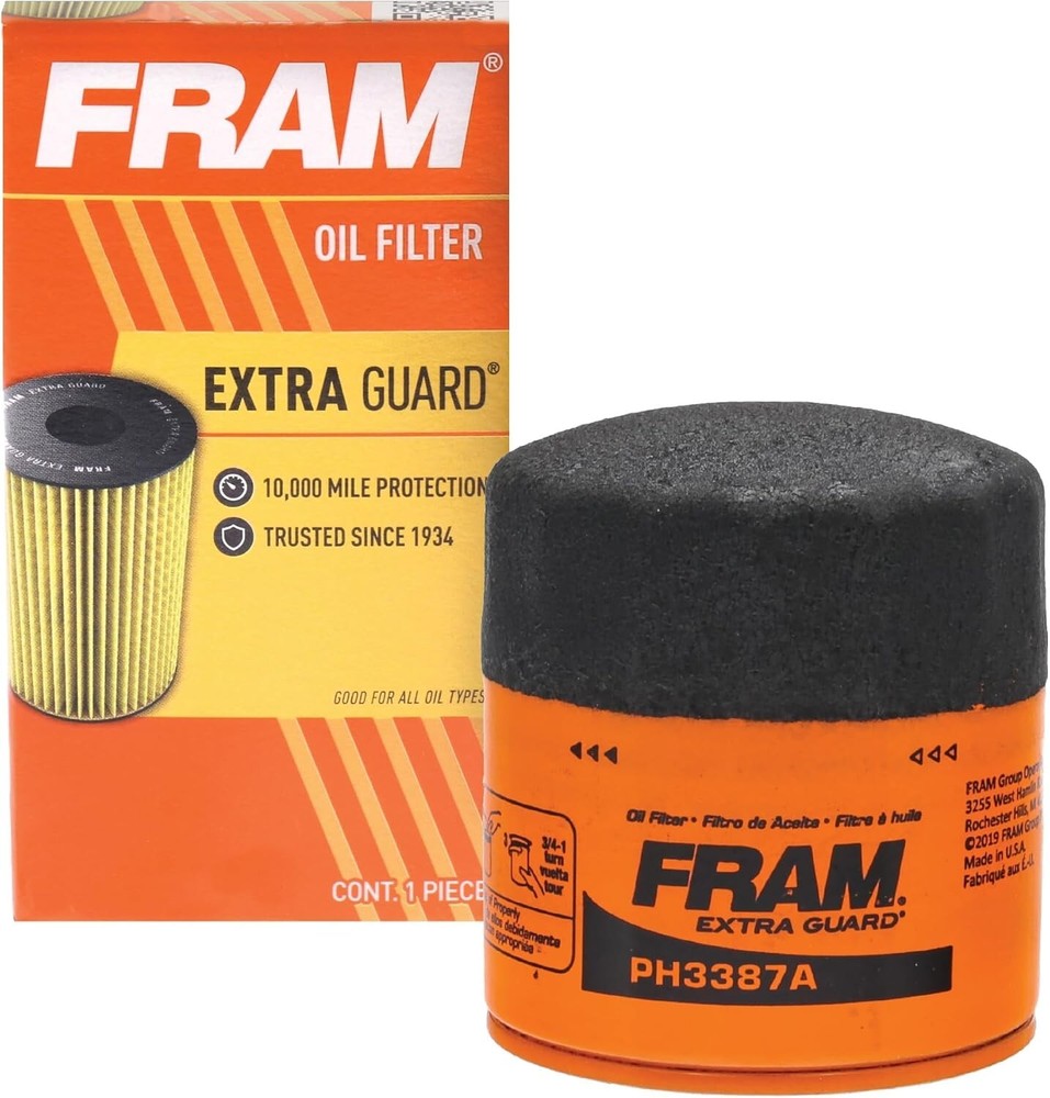 Fram PH3387A Extra Guard Engine Oil Filter for Enhanced Protection