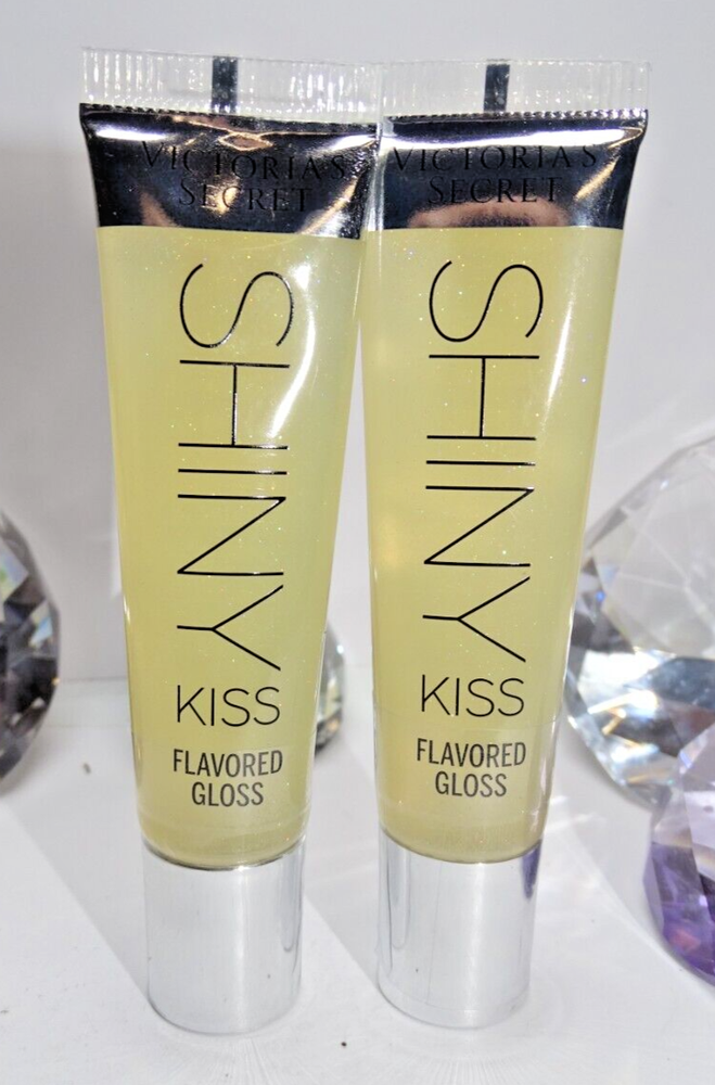 x2  VICTORIA'S SECRET SHINY KISS FLAVORED GLOSS SUGAR HIGH 0.46 OZ