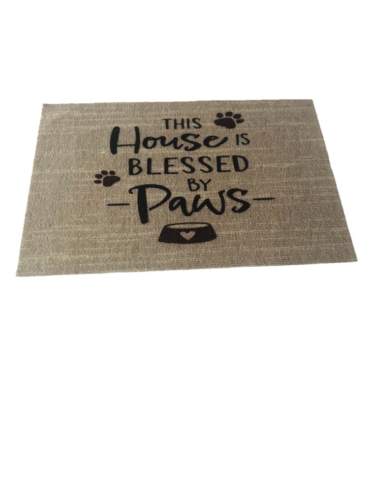 Dog Lover Inspirational Non-Slip Polyester Floor Mat 15.5x23.7 Inches