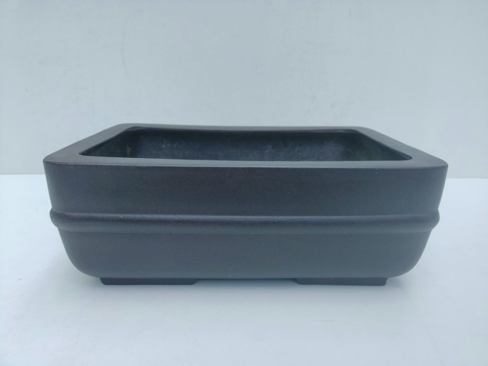 Tokoname YAMAAKI Deep Soft Rectangular Bonsai Pot 13in 33cm Wide