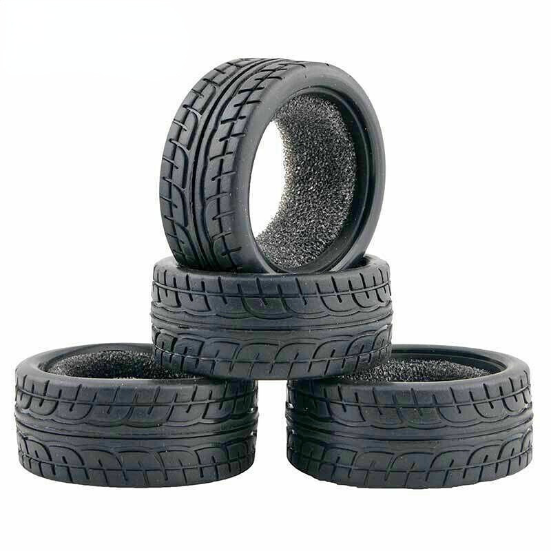 TT-01 RC Car Rubber Tires for Tamiya  TT-02 TT-01E TL01 TA06 M05 M06 TA07 TB04