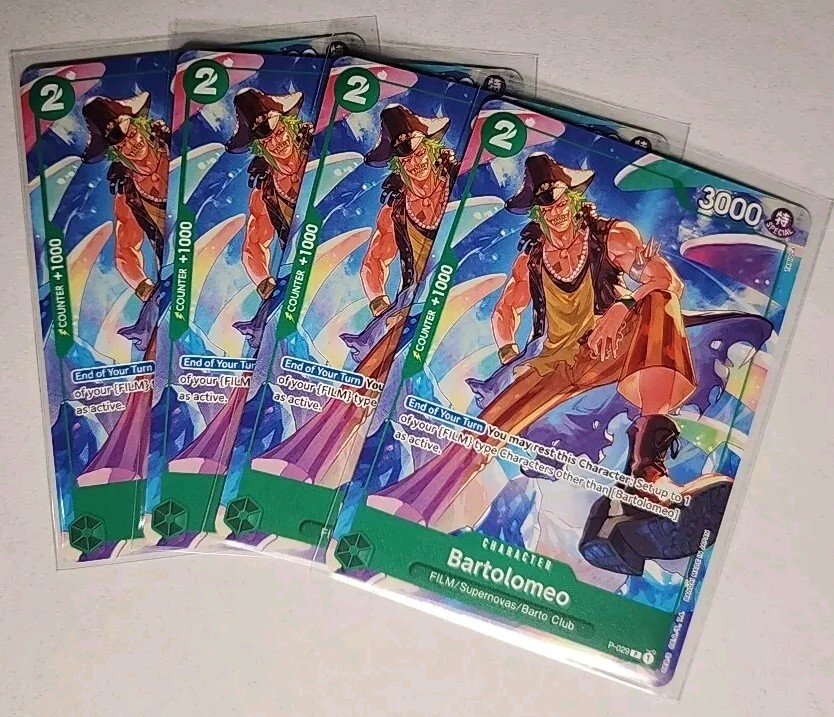Bartolomeo Playset - P-029 Promo x4 - Starter Deck 16 - One Piece TCG - English